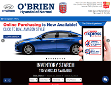 Tablet Screenshot of obrienhyundai.net